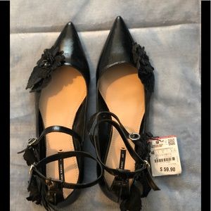 Zara Black Flats